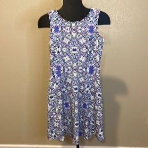 Talbots Sleeveless Purple Fit and Flare Dress Size SP